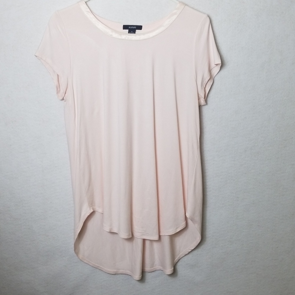 Alfani Pink Blouse Size Medium